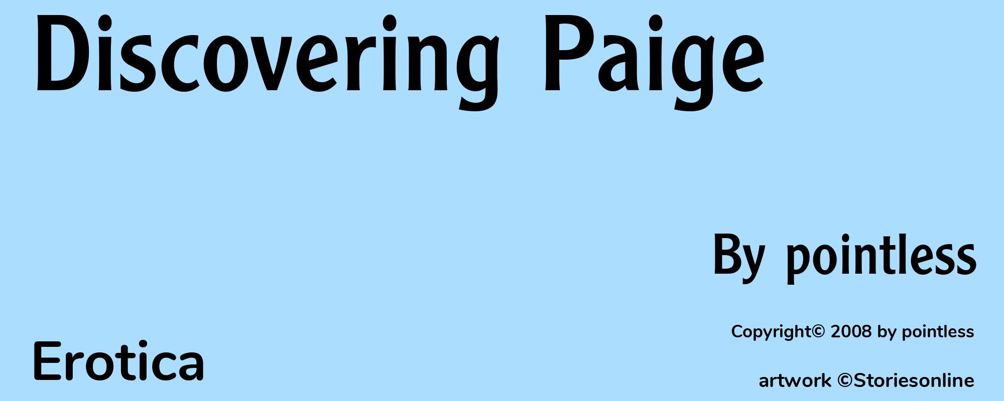 Discovering Paige - Cover