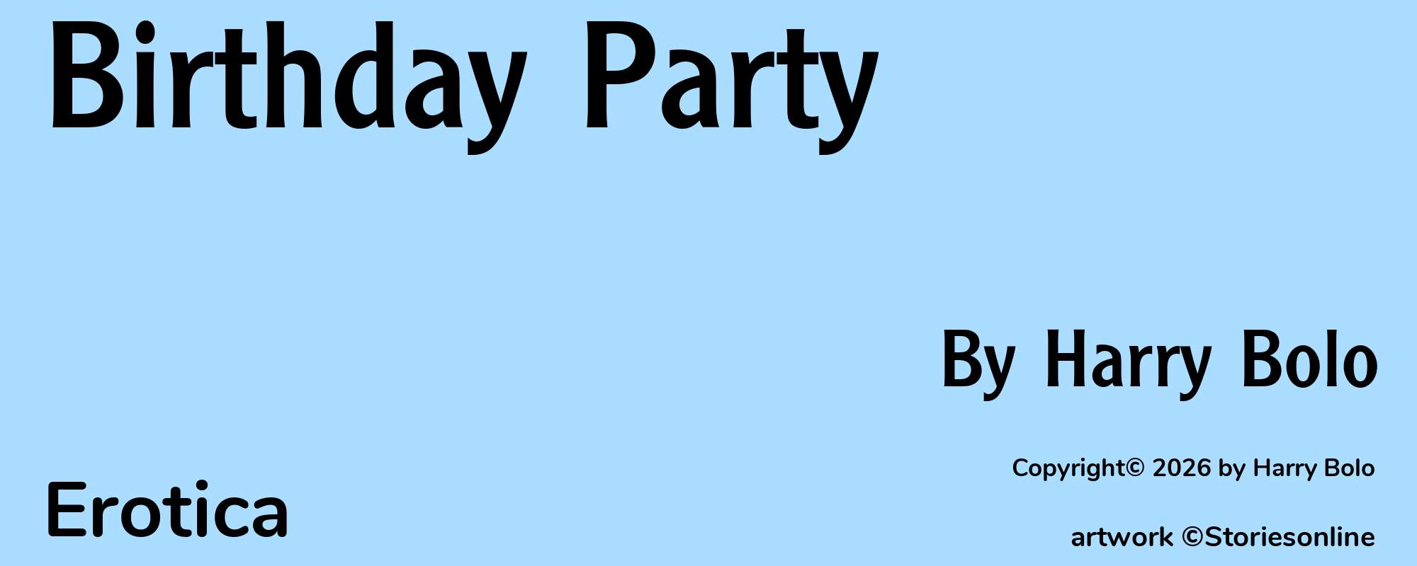 Birthday Party - Cover