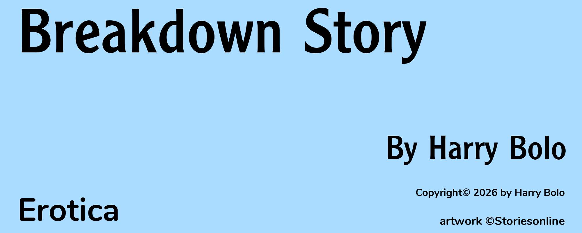 Breakdown Story - Cover