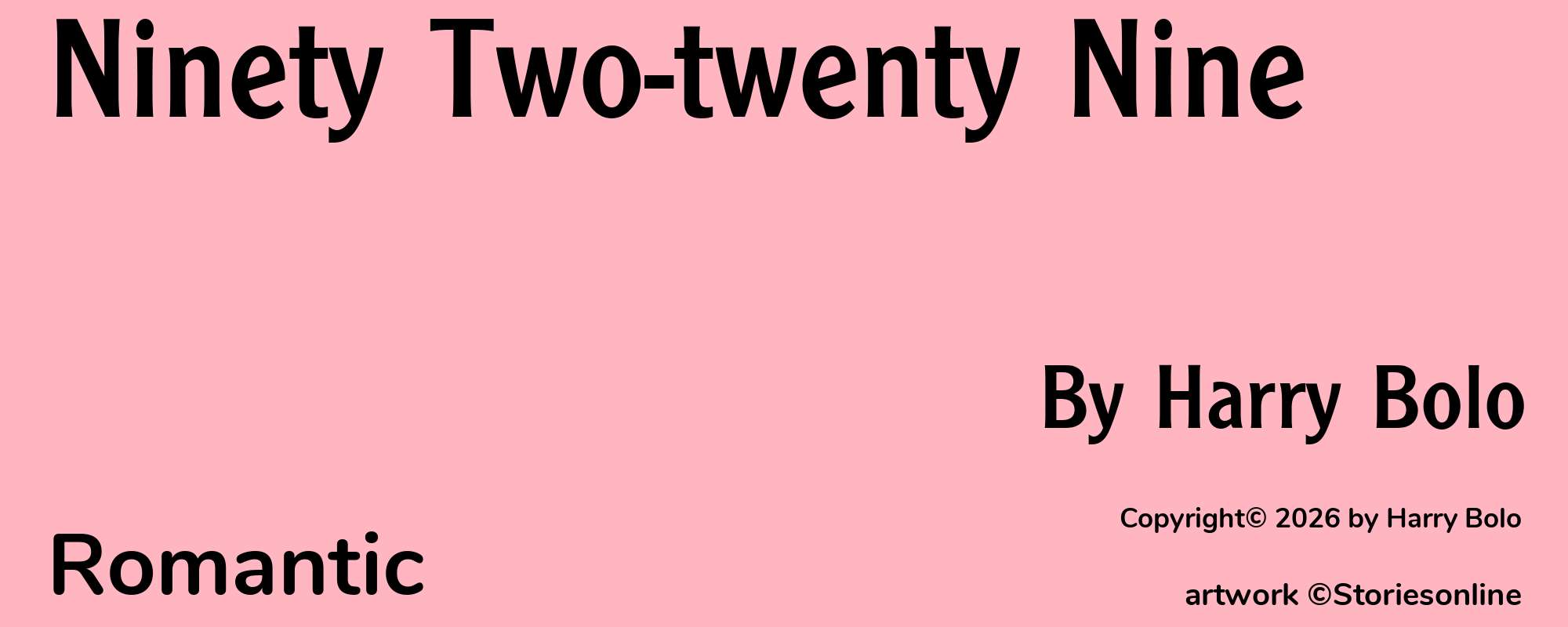 Ninety Two-twenty Nine - Cover