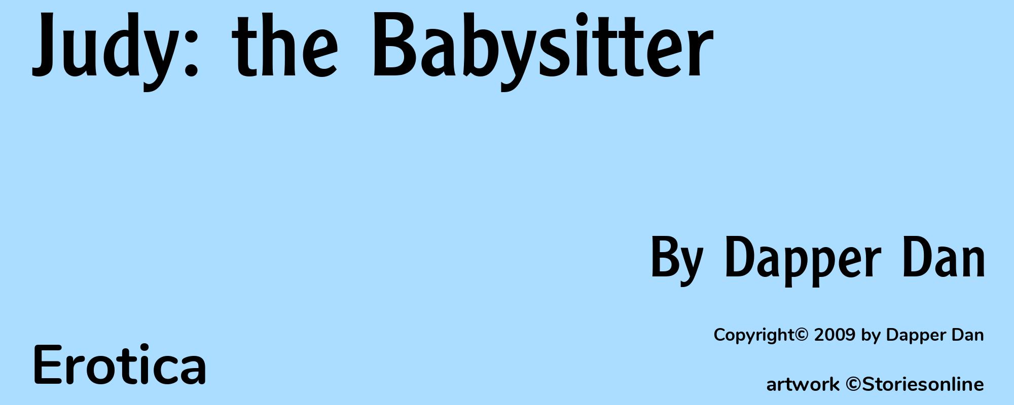 Judy: the Babysitter - Cover