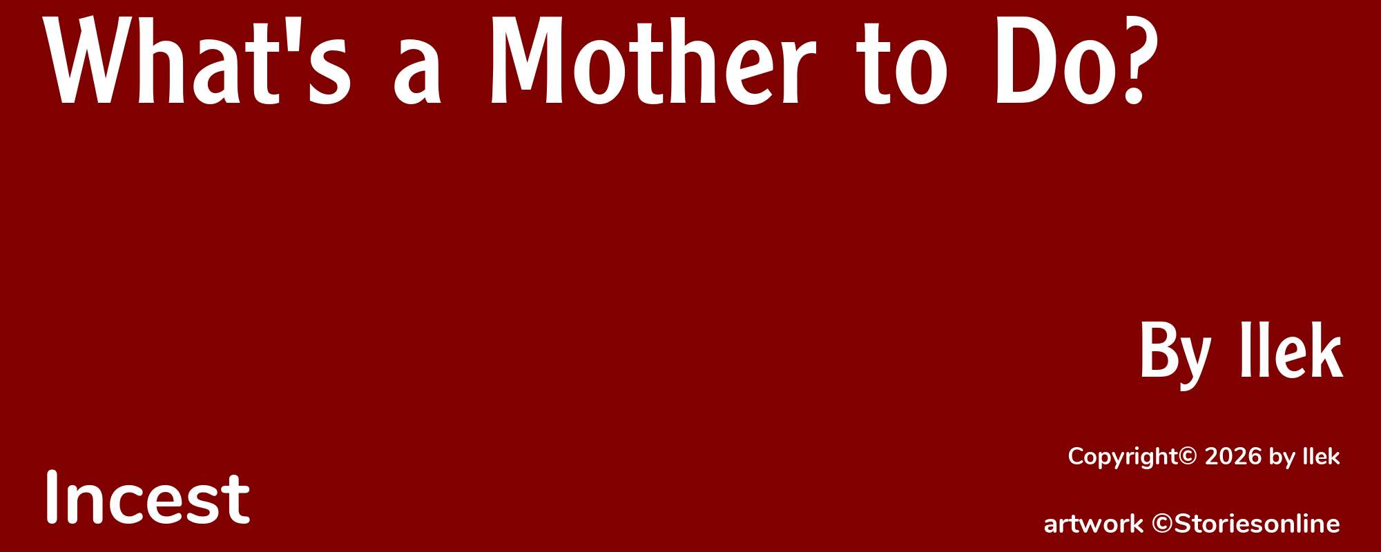 What's a Mother to Do? - Cover