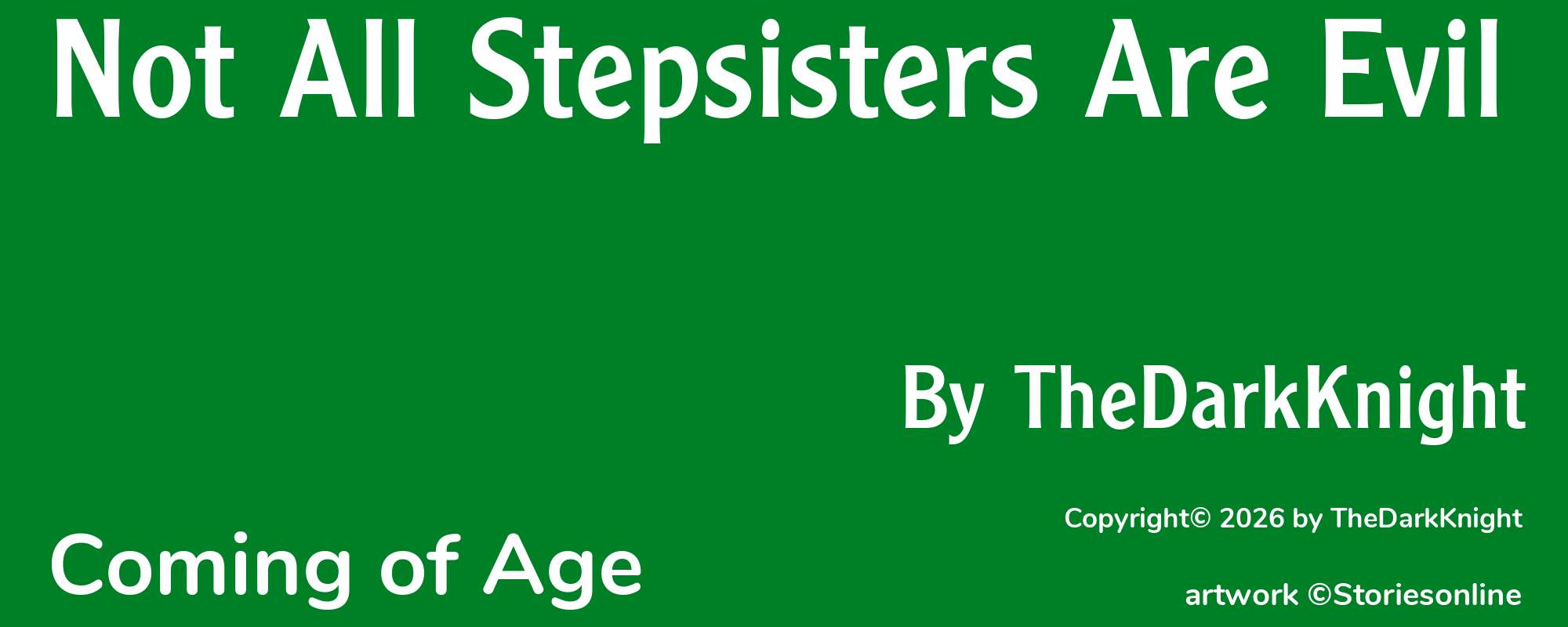 Not All Stepsisters Are Evil - Cover