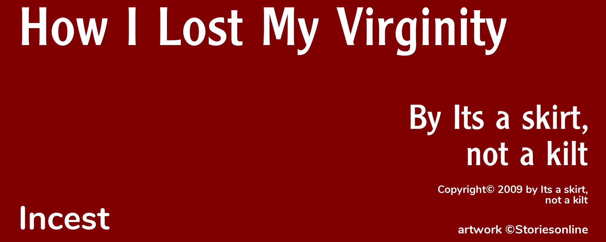 How I Lost My Virginity - Cover