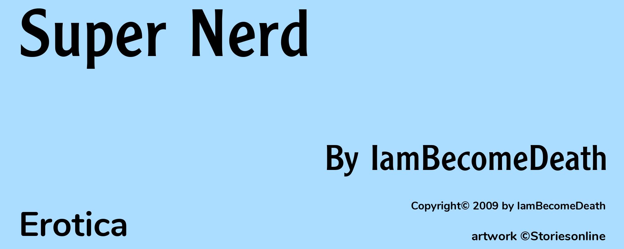 Super Nerd - Cover