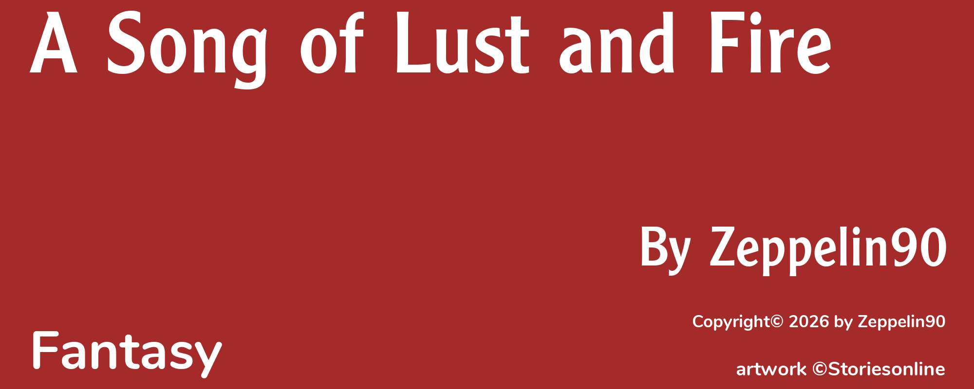 A Song of Lust and Fire - Cover