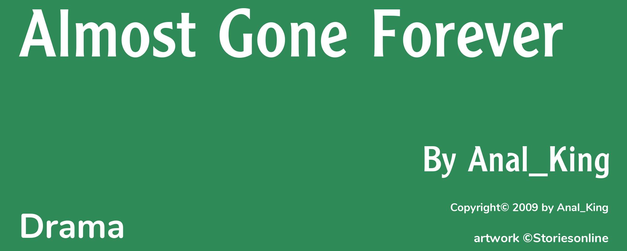 Almost Gone Forever - Cover