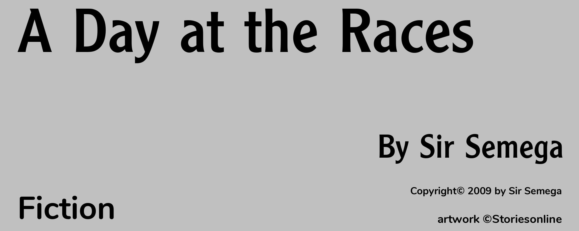 A Day at the Races - Cover