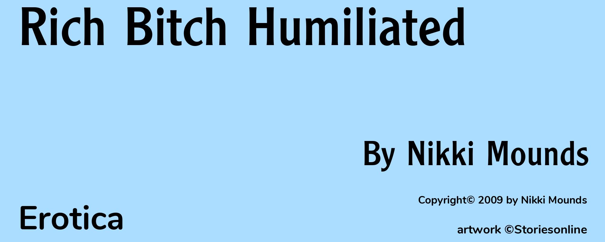 Rich Bitch Humiliated - Cover