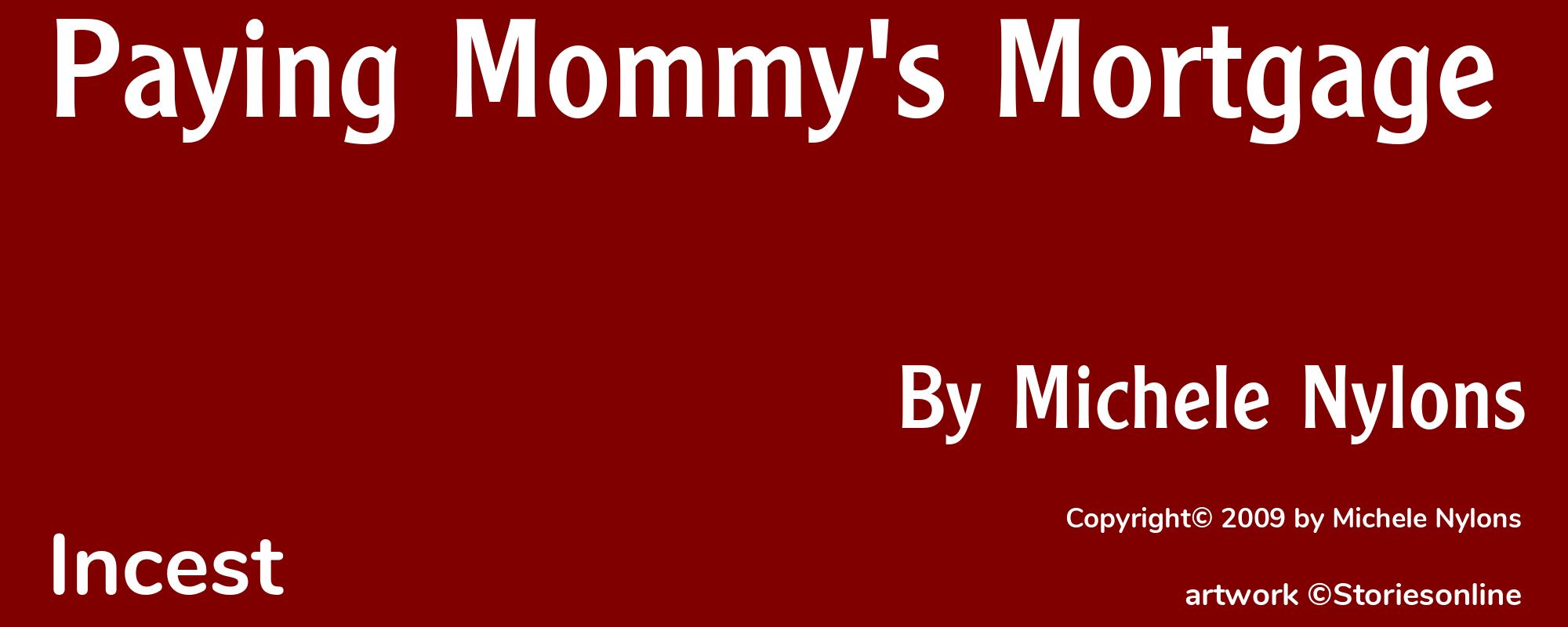 Paying Mommy's Mortgage - Cover