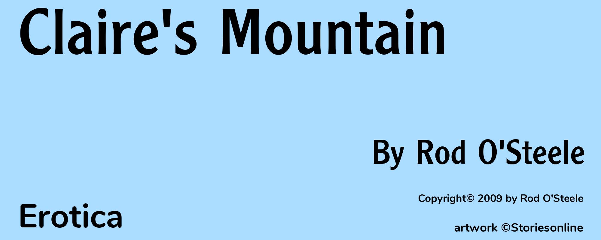 Claire's Mountain - Cover