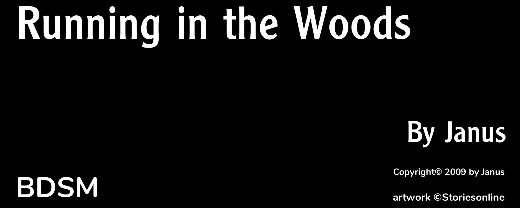 Running in the Woods - Cover