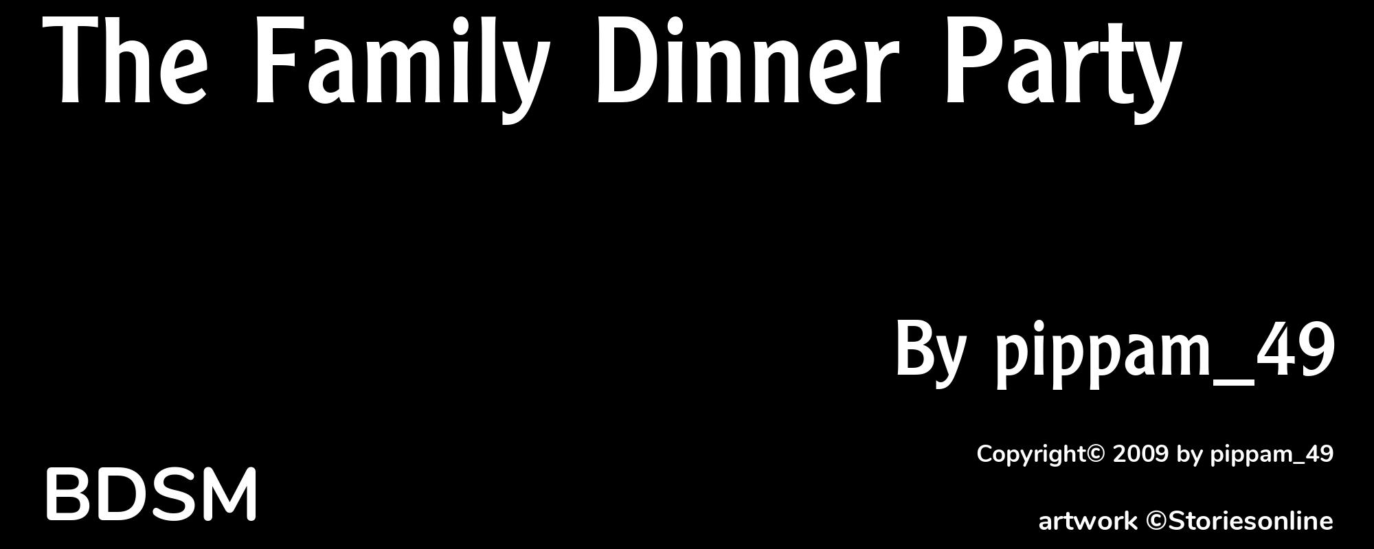 The Family Dinner Party - Cover