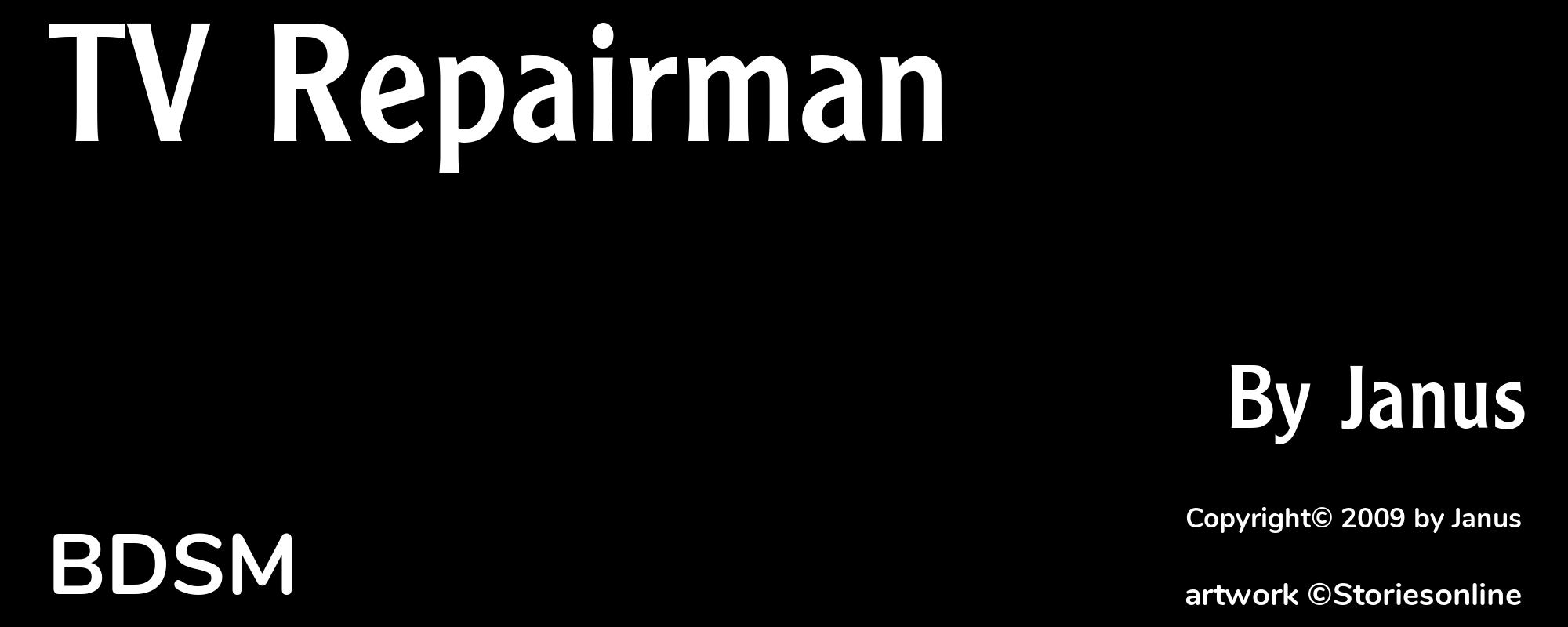 TV Repairman - Cover