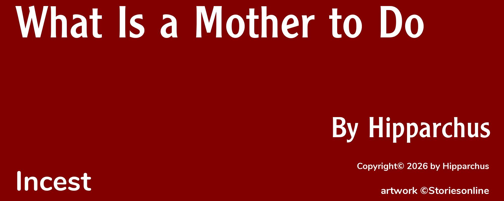 What Is a Mother to Do - Cover