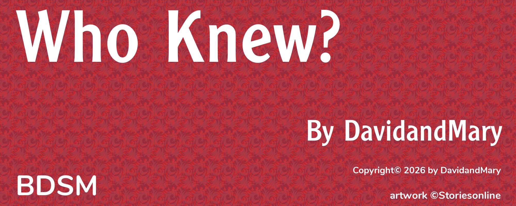 Who Knew? - Cover