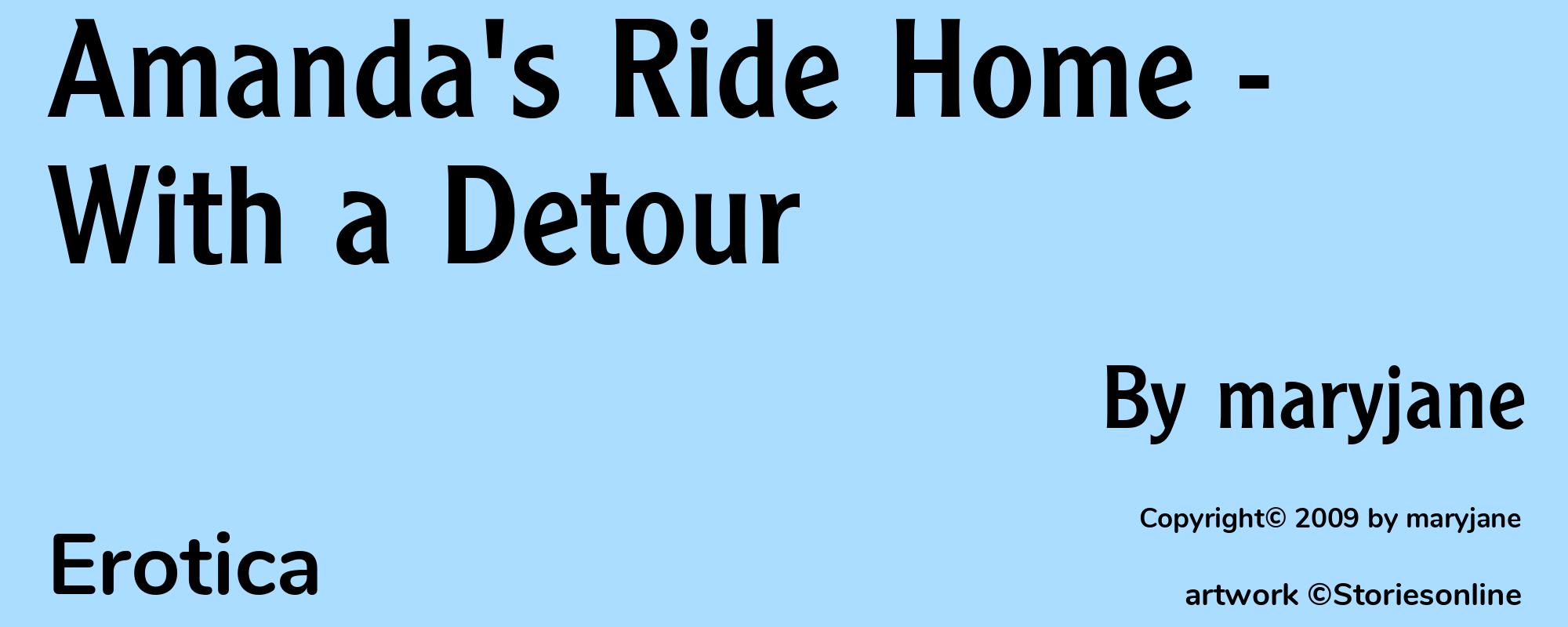 Amanda's Ride Home - With a Detour - Cover