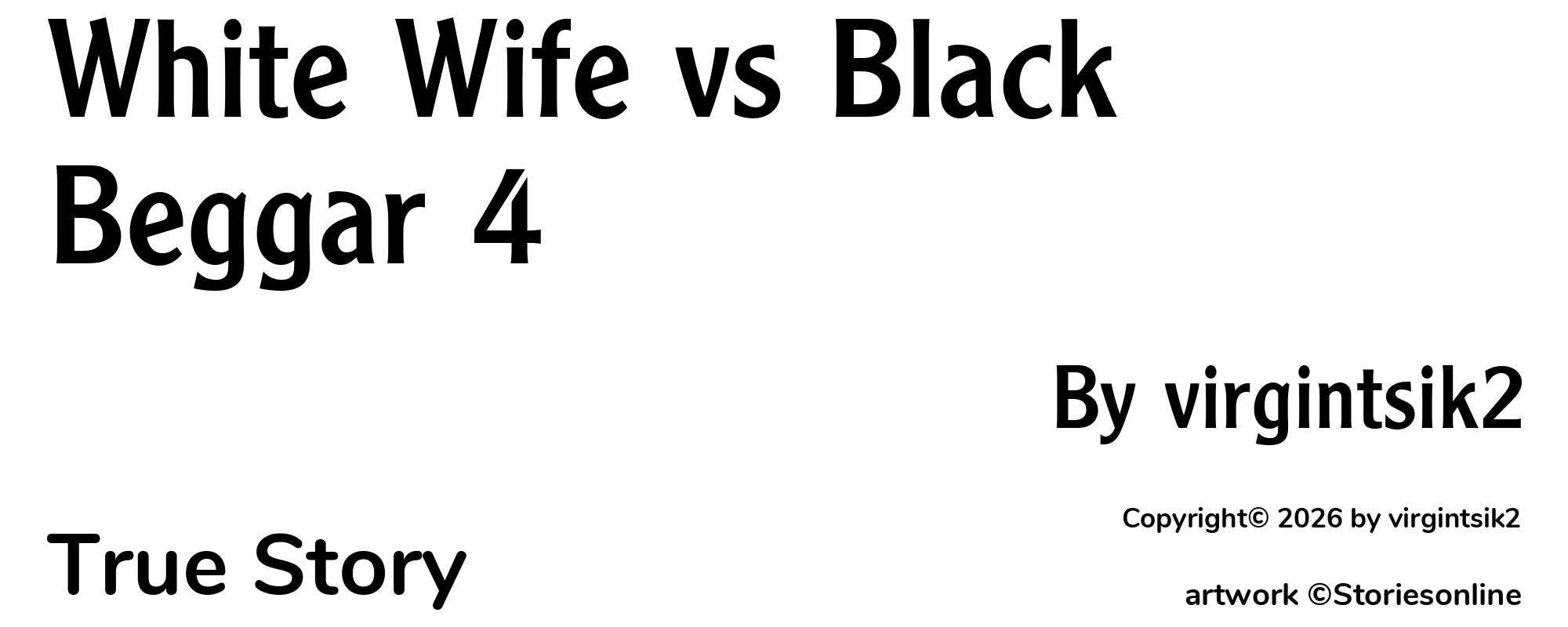 White Wife vs Black Beggar 4 - Cover