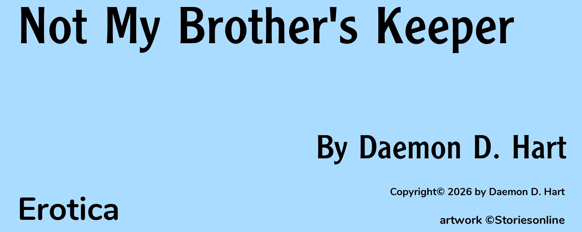 Not My Brother's Keeper - Cover