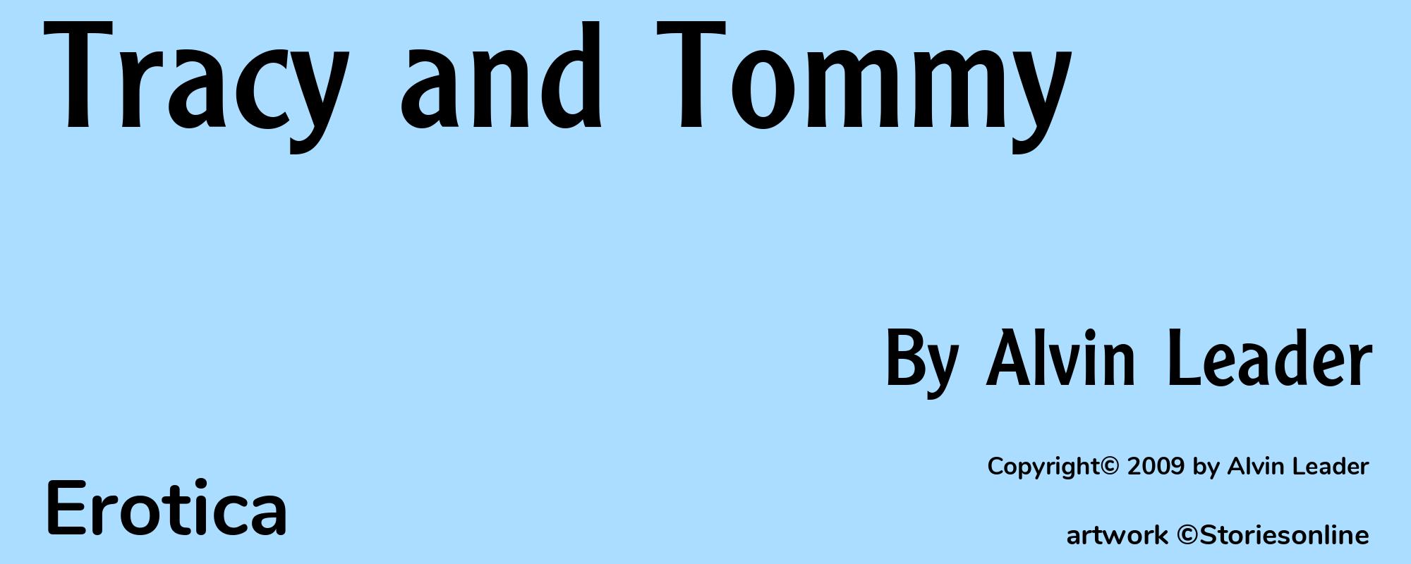 Tracy and Tommy - Cover
