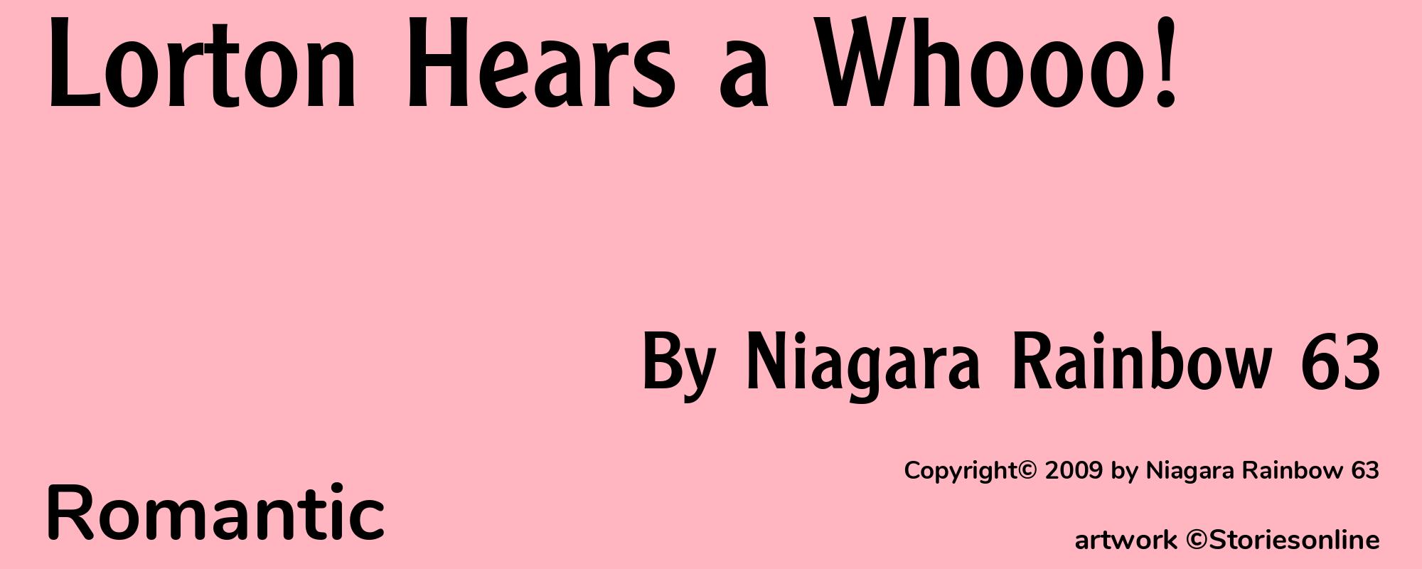Lorton Hears a Whooo! - Cover