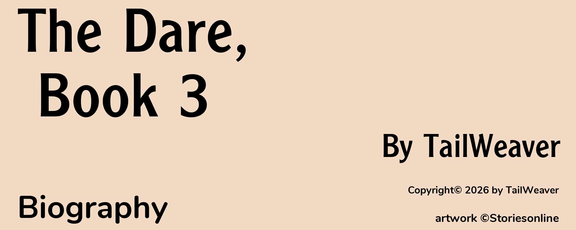 The Dare, Book 3 - Cover