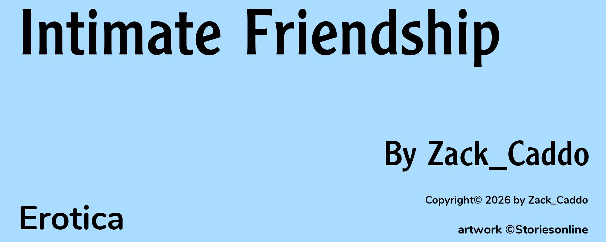 Intimate Friendship - Cover