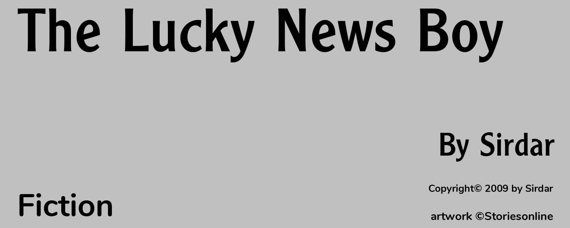 The Lucky News Boy - Cover
