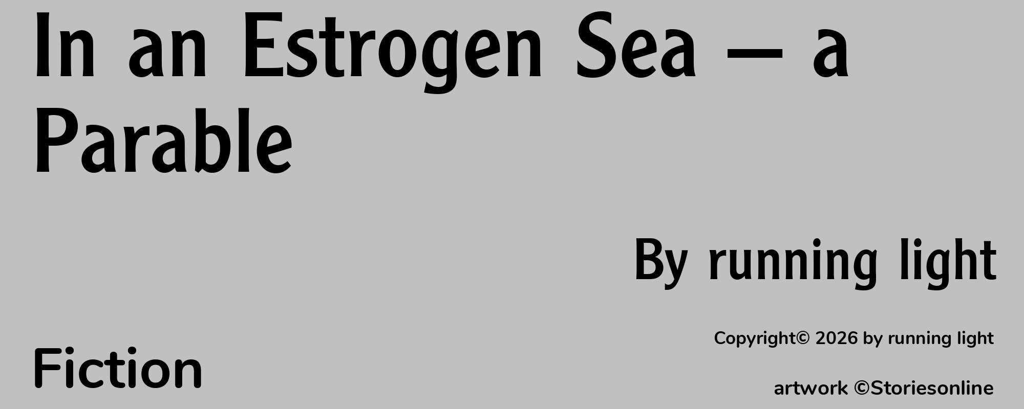 In an Estrogen Sea — a Parable - Cover