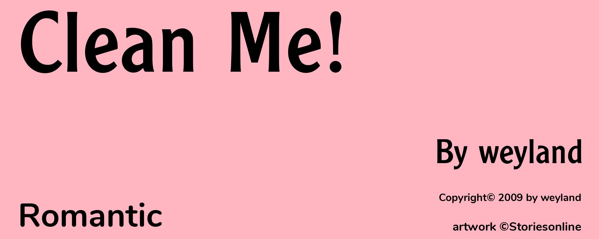 Clean Me! - Cover