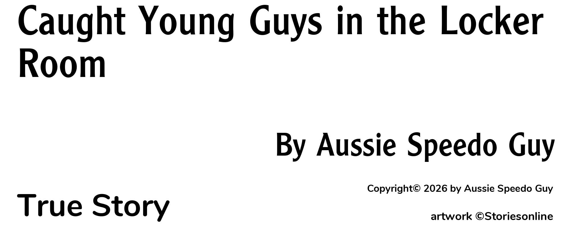 Caught Young Guys in the Locker Room - Cover