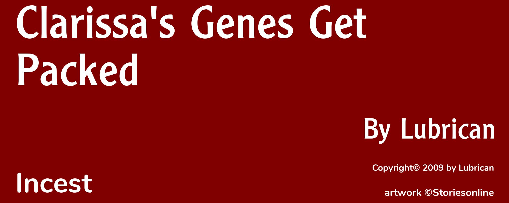 Clarissa's Genes Get Packed - Cover