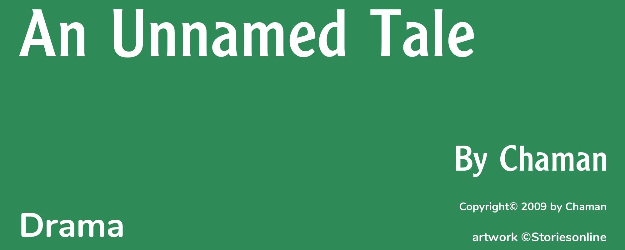 An Unnamed Tale - Cover