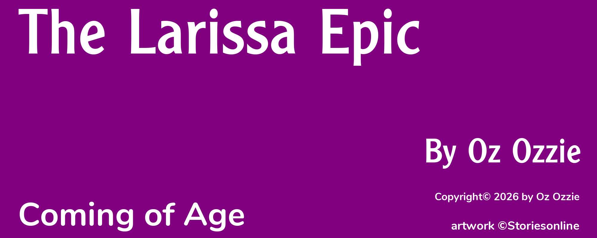 The Larissa Epic - Cover