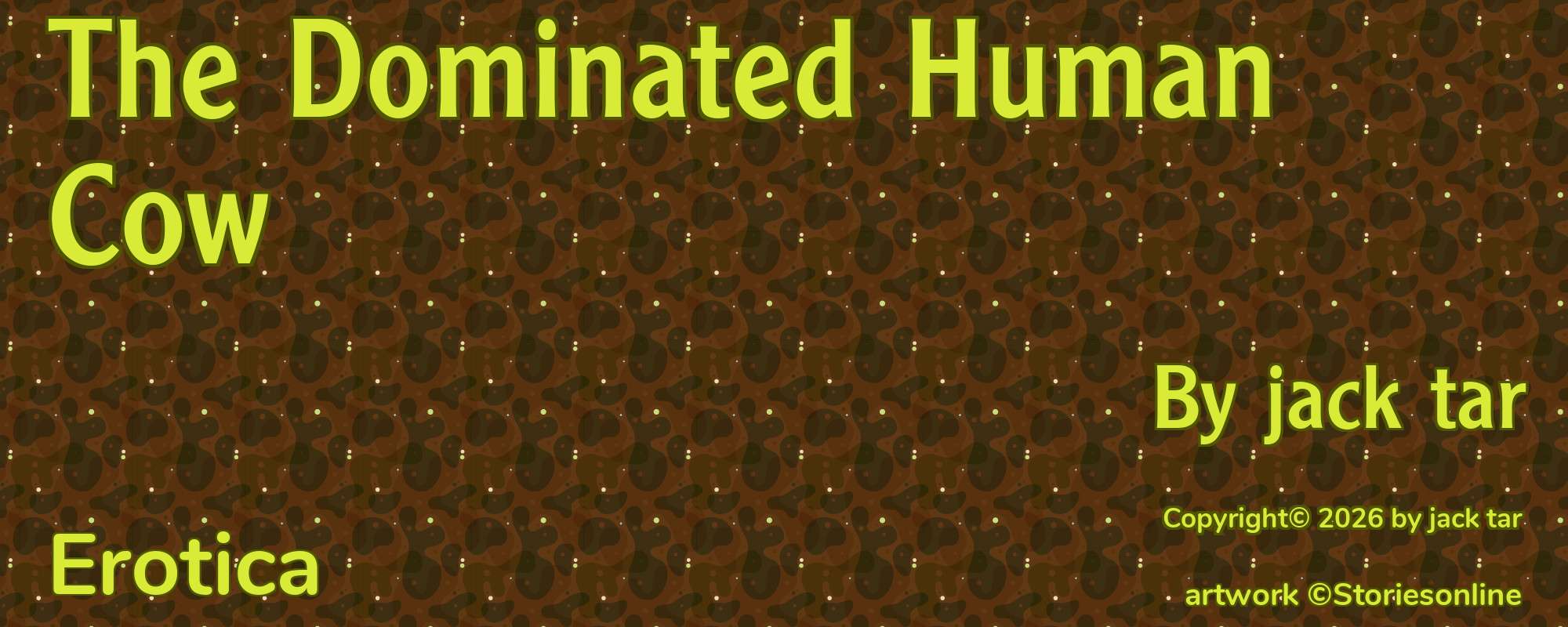 The Dominated Human Cow - Cover