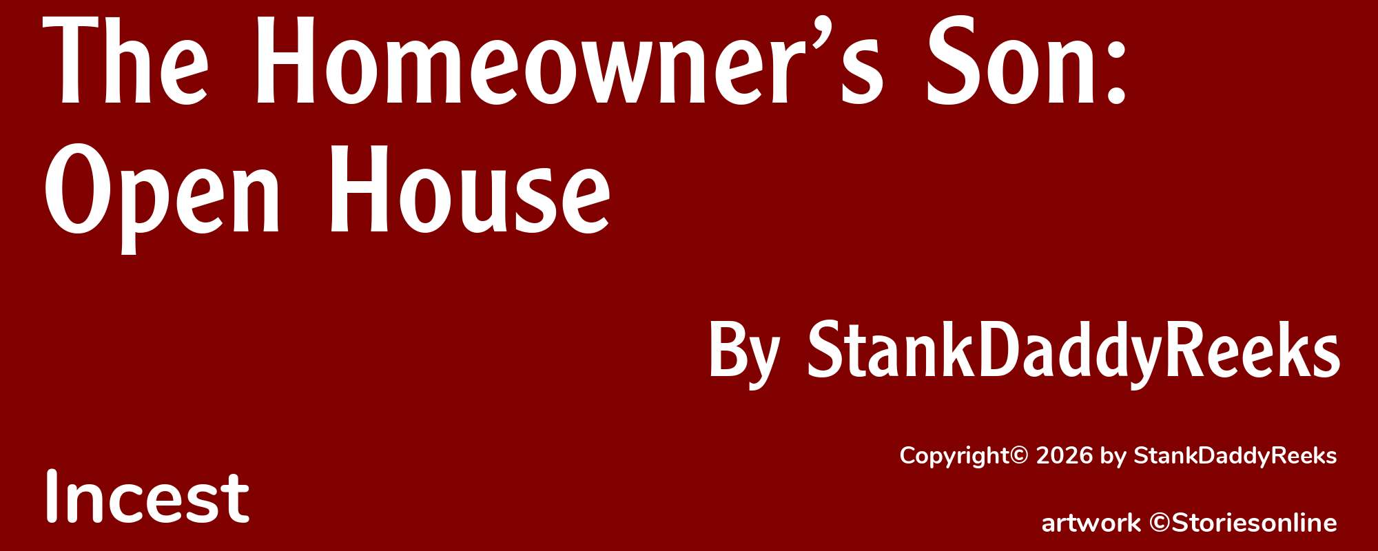The Homeowner’s Son: Open House - Cover