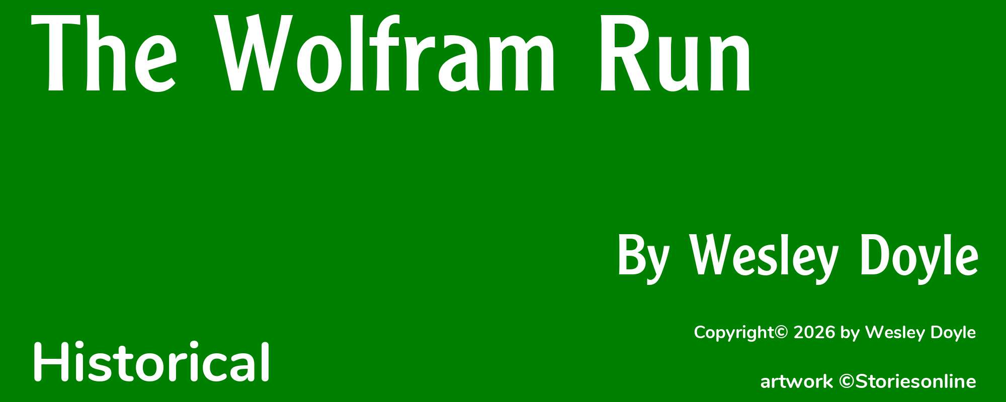 The Wolfram Run - Cover