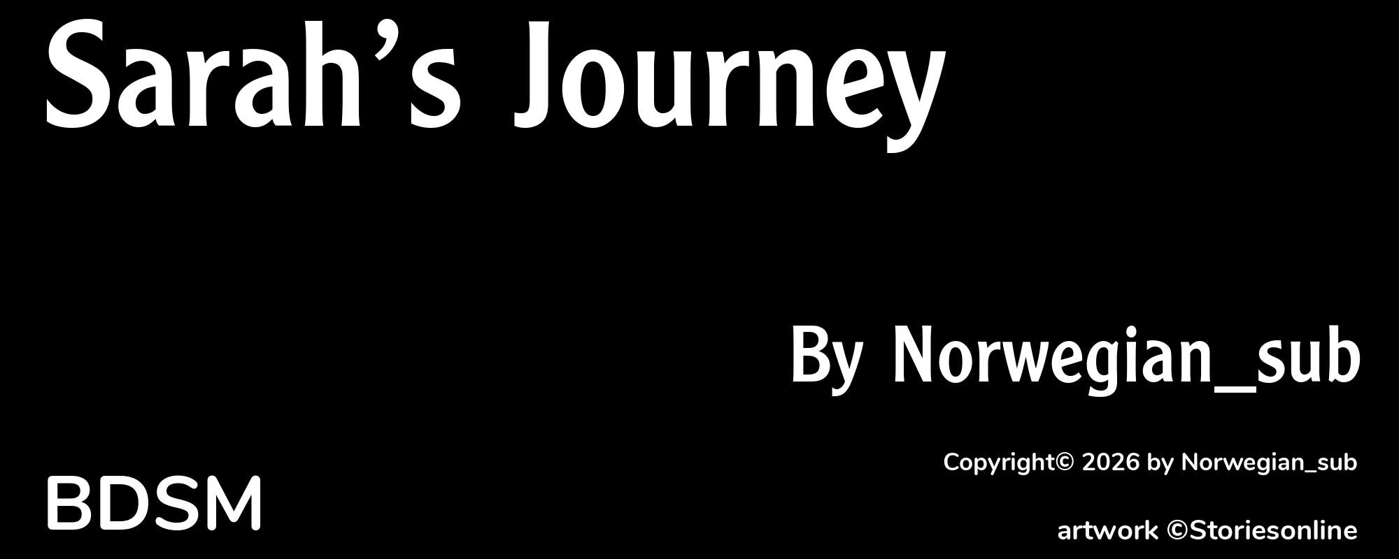 Sarah’s Journey - Cover