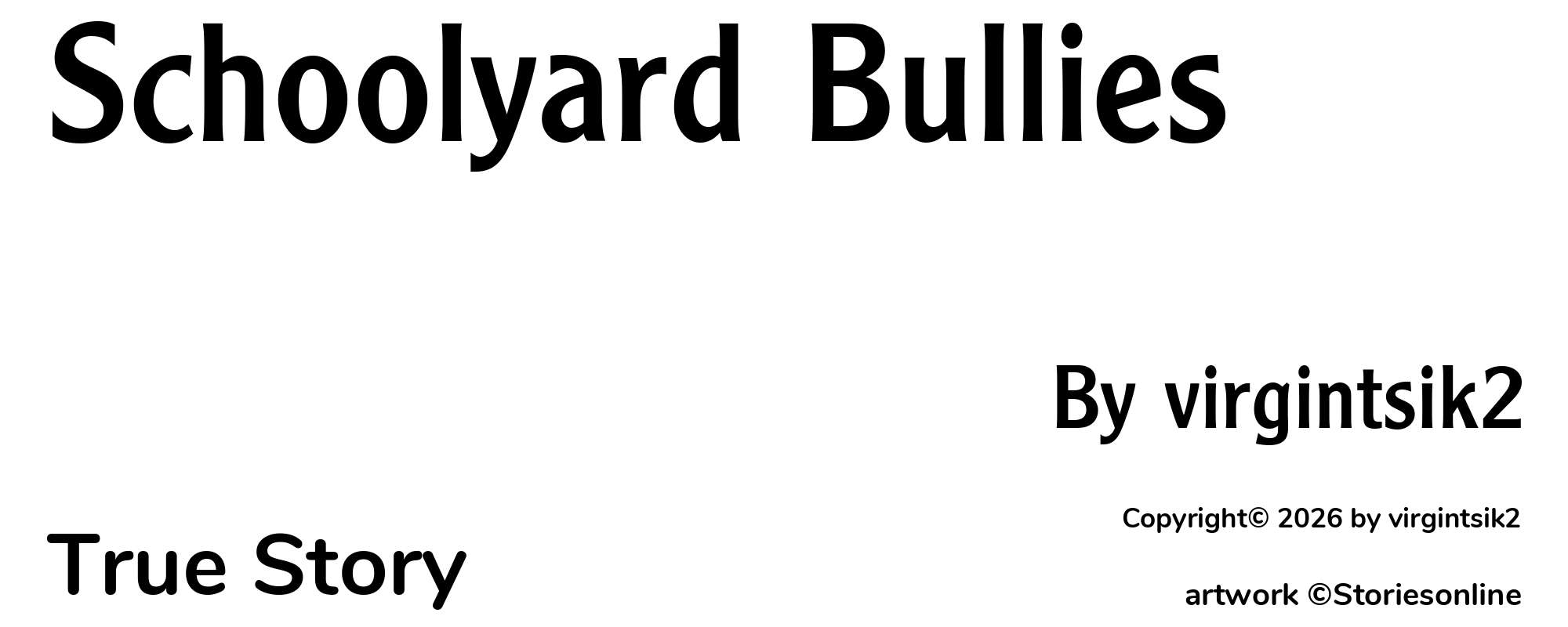 Schoolyard Bullies - Cover