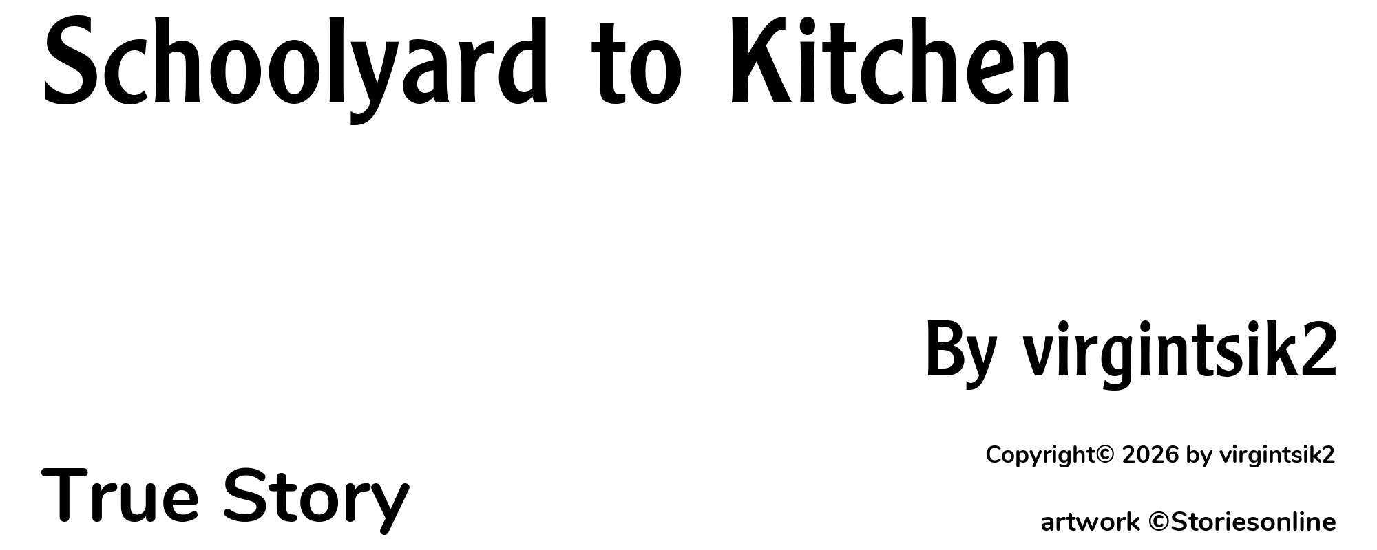 Schoolyard to Kitchen - Cover