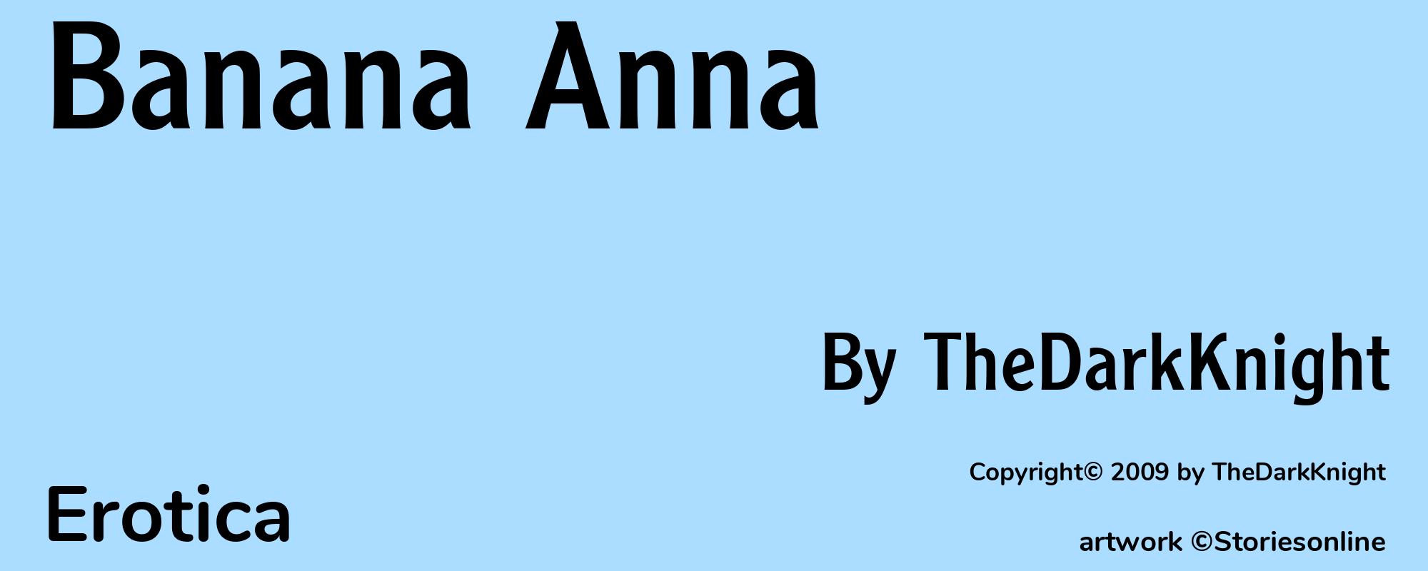 Banana Anna - Cover