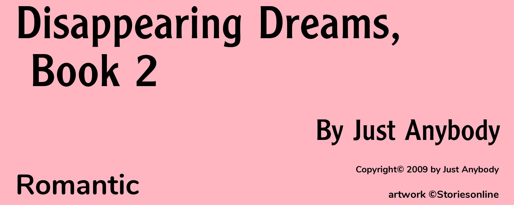 Disappearing Dreams, Book 2 - Cover