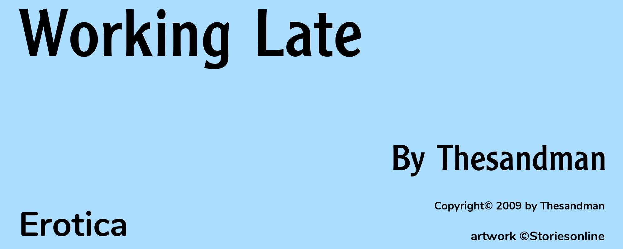 Working Late - Cover