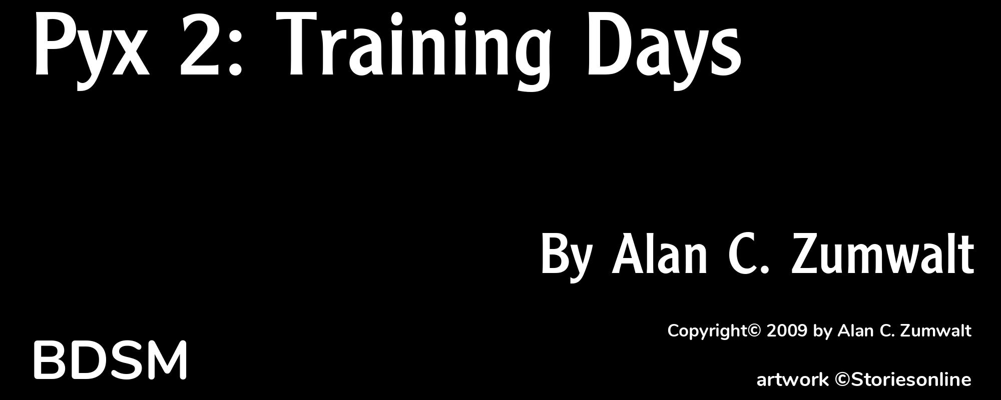 Pyx 2: Training Days - Cover