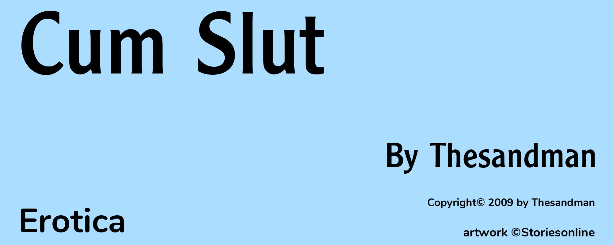 Cum Slut - Cover