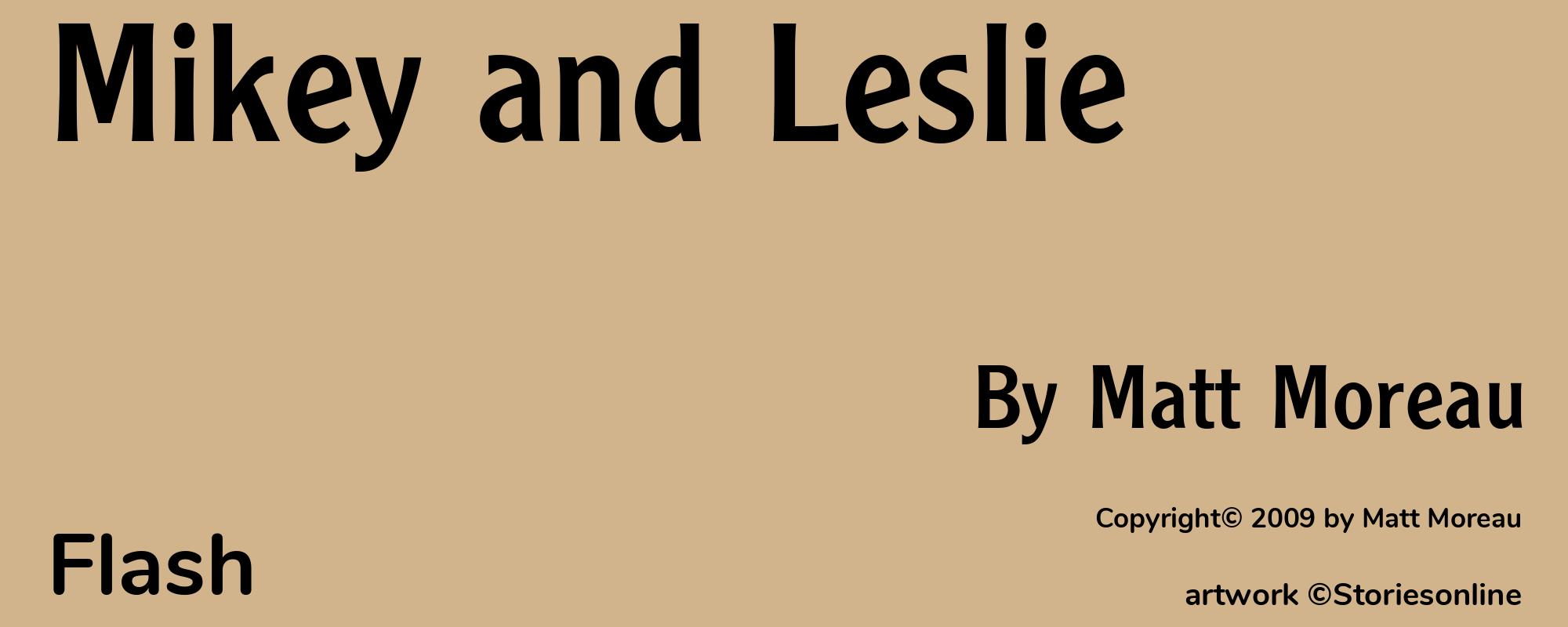 Mikey and Leslie - Cover