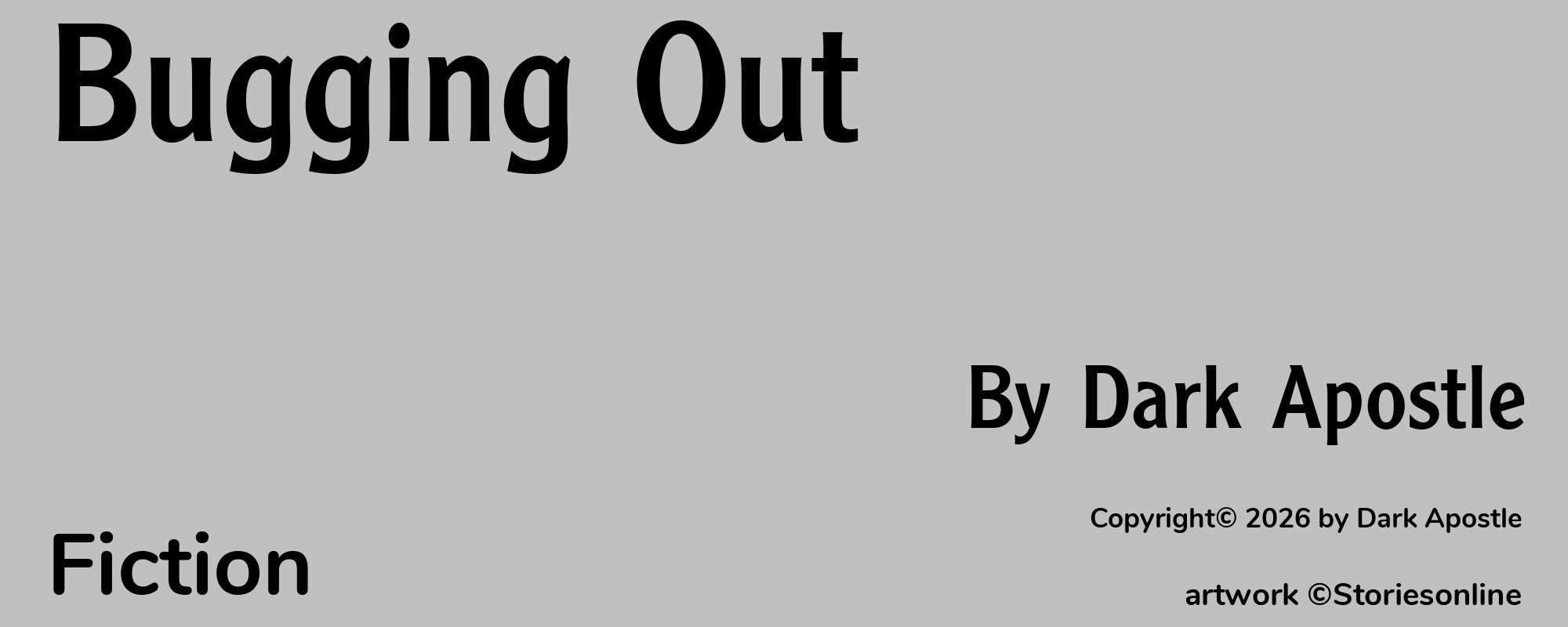 Bugging Out - Cover