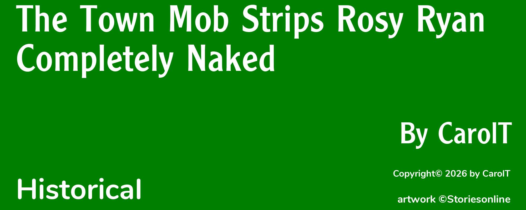 The Town Mob Strips Rosy Ryan Completely Naked - Cover