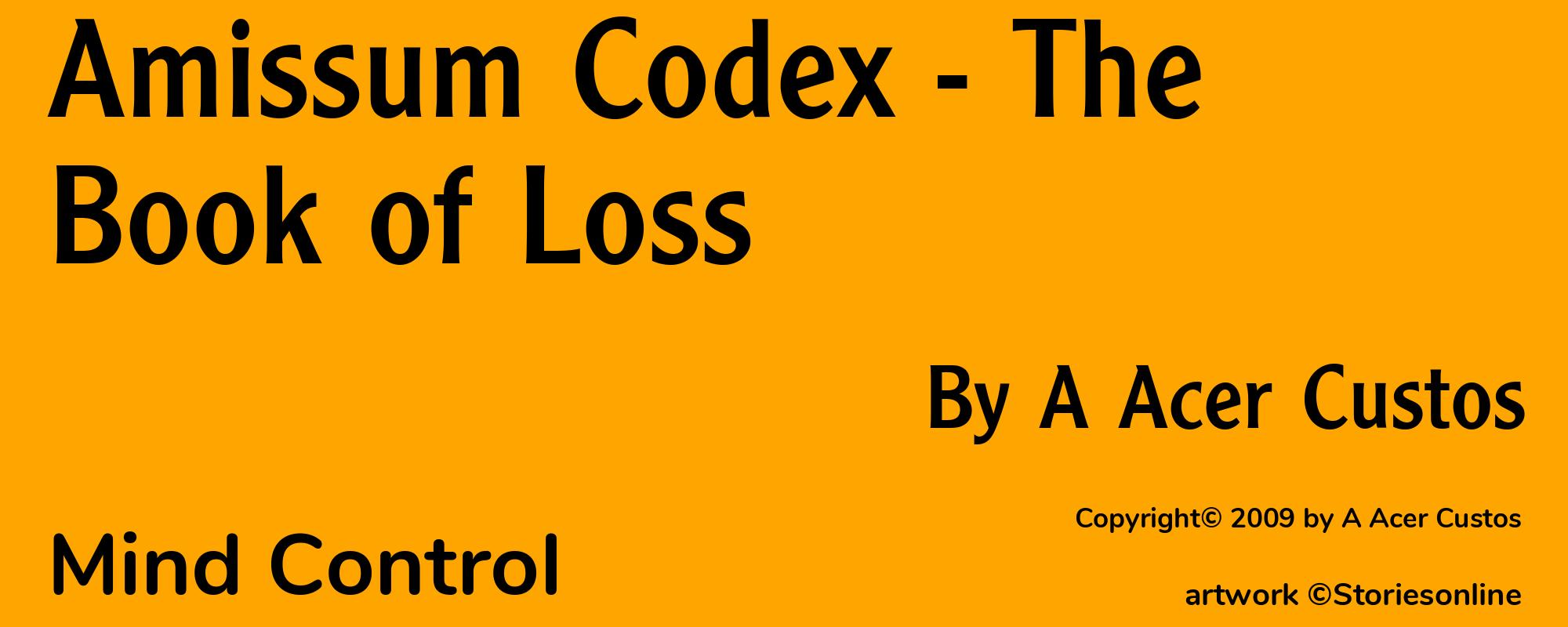 Amissum Codex - The Book of Loss - Cover