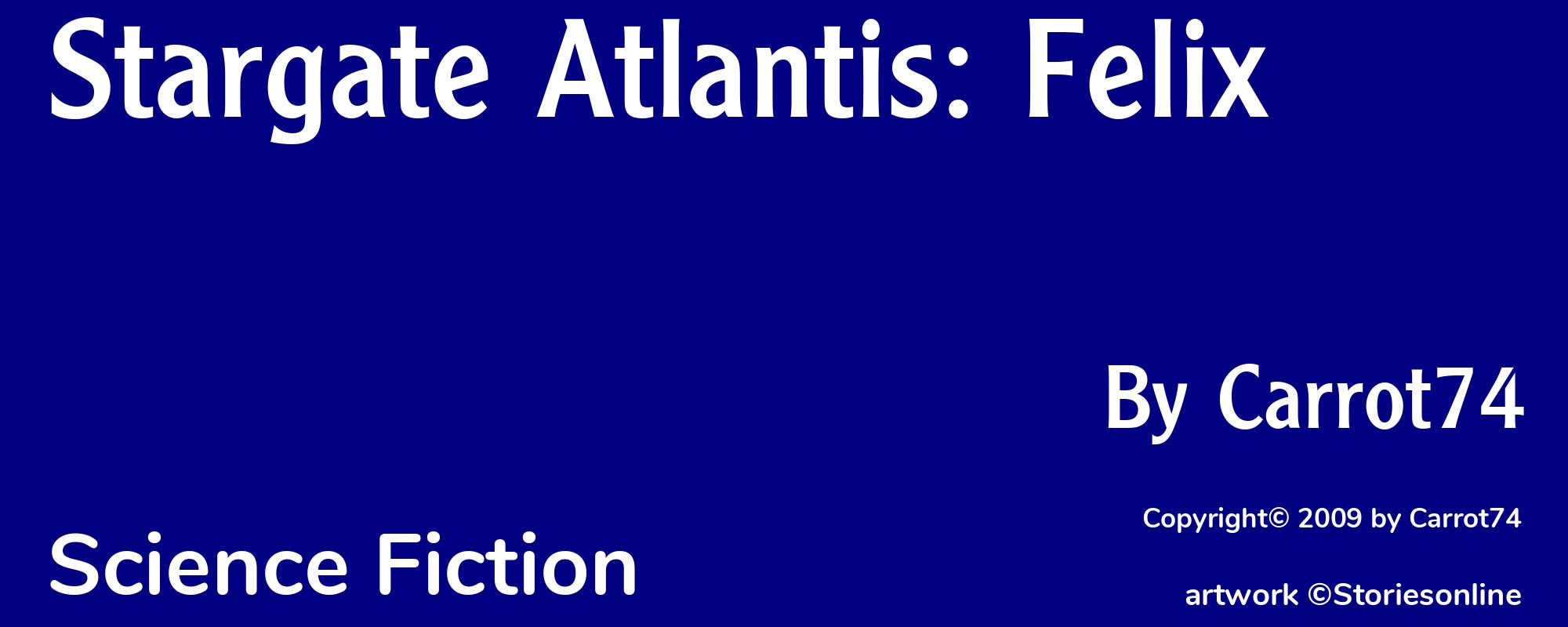 Stargate Atlantis: Felix - Cover